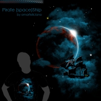 Pirate SpaceShip ShirtComp500